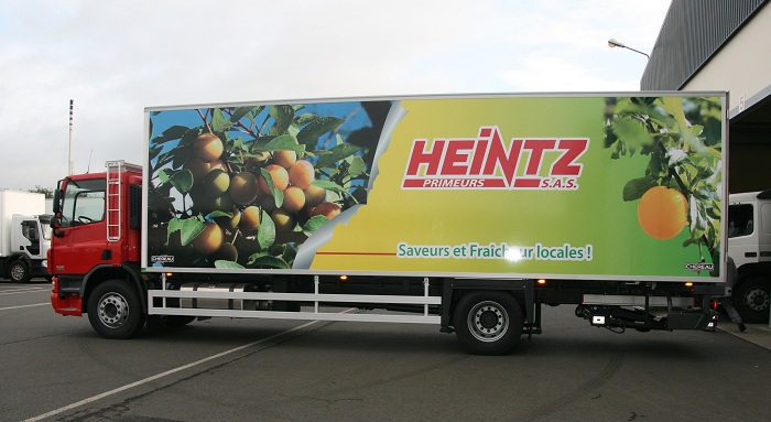marquage des camions Heintz